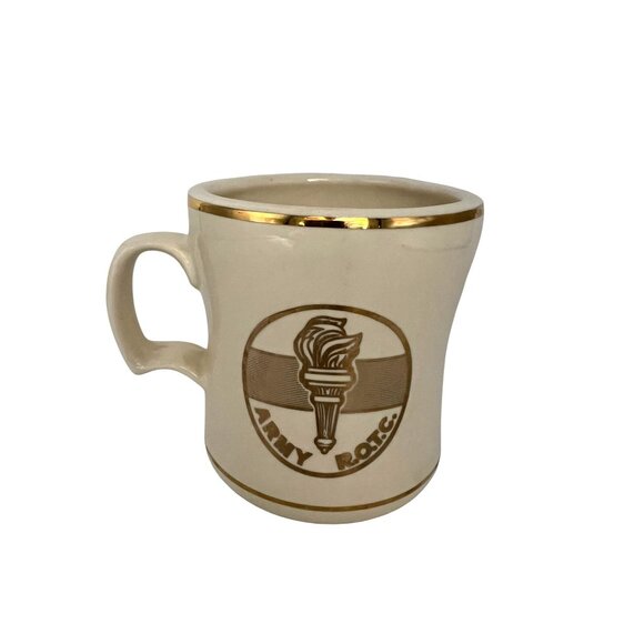 Vintage Vanderbilt University Army ROTC Gold Trim Mug – W.C. Bunting Co 4″ Tall - Picture 3 of 7